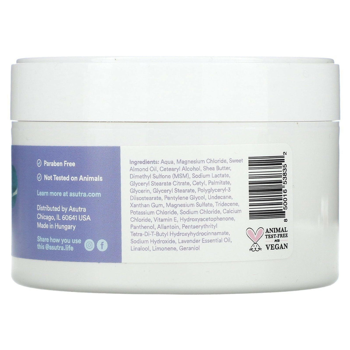 Asutra, Melted Body Butter, With Lavender & Magnesium, 7 oz (200 ml) - Supply Center USA