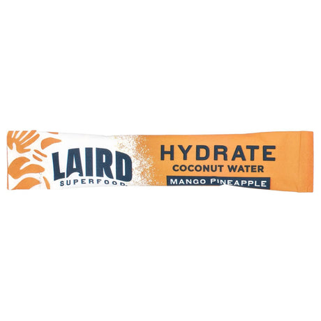 Laird Superfood, Hydrate Coconut Water, Electrolyte Drink Mix, Mango Pineapple, 10 Single Serve Packs, 0.3 oz (9 g) Each - Supply Center USA