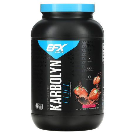 EFX Sports, Karbolyn Fuel, Strawberry, 68.8 oz (1,950 g) - Supply Center USA