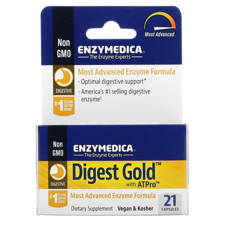 Enzymedica, Digest Gold with ATPro, 90 Capsules - Supply Center USA