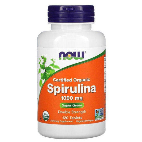 Now Foods, Certified Organic, Spirulina, 1,000 mg, 120 Tablets - Supply Center USA