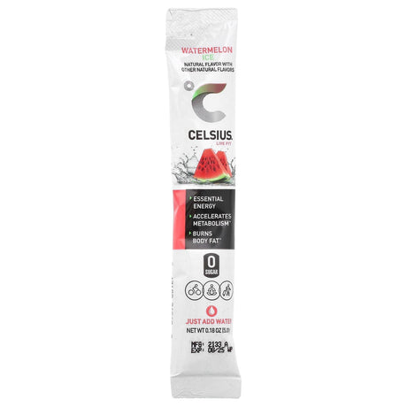 Celsius, Live Fit, Watermelon Ice, 14 On-The-Go-Packets, 0.18 oz (5.08 g) Each - Supply Center USA