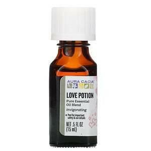 Aura Cacia, Pure Essential Oil, Love Potion, .5 fl oz (15 ml) - Supply Center USA