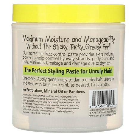 CurlyKids, Mixed Texture Hair Care, Frizz Control Paste, 6 oz (170 g) - Supply Center USA