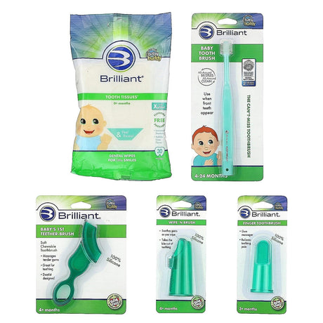 Baby Buddy, Brilliant, 5 Pc Oral Care Kit, 0-24 Months, 5 Piece Kit - Supply Center USA