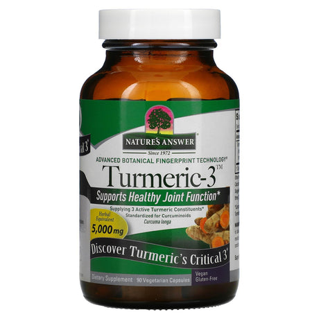 Nature's Answer, Turmeric-3, 90 Vegetarian Capsules - Supply Center USA