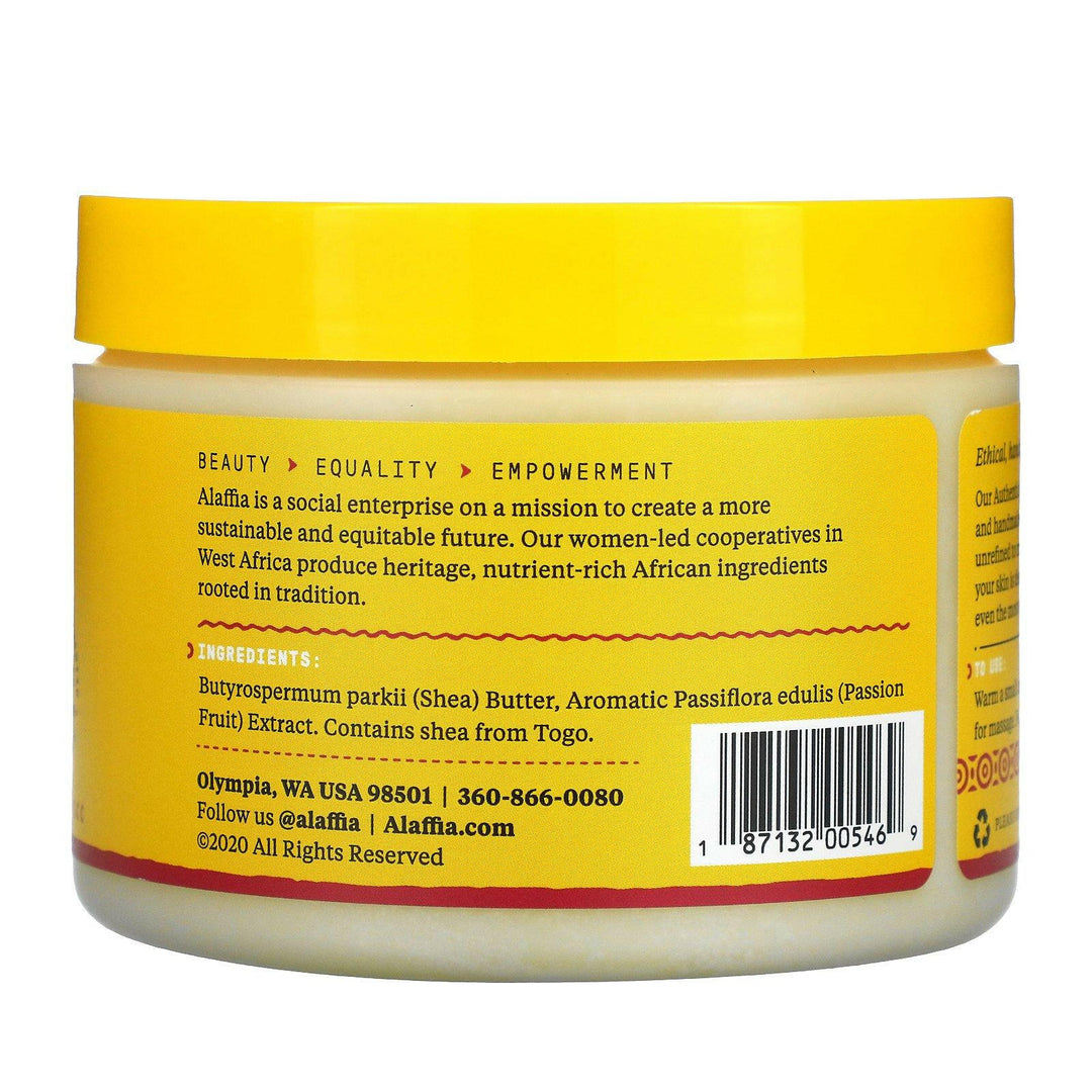 Alaffia, Pure Unrefined Shea Butter, Passion Fruit, 11 oz (312 g) - HealthCentralUSA