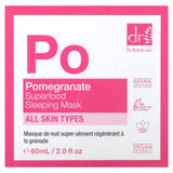 Dr. Botanicals, Superfood Sleeping Beauty Mask, Pomegranate, 2 lf oz (60 ml) - Supply Center USA