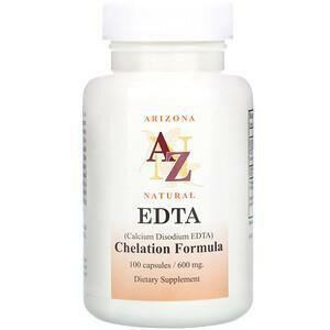 Arizona Natural, EDTA, 600 mg, 100 Capsules - HealthCentralUSA