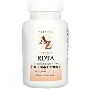 Arizona Natural, EDTA, 600 mg, 100 Capsules - Supply Center USA