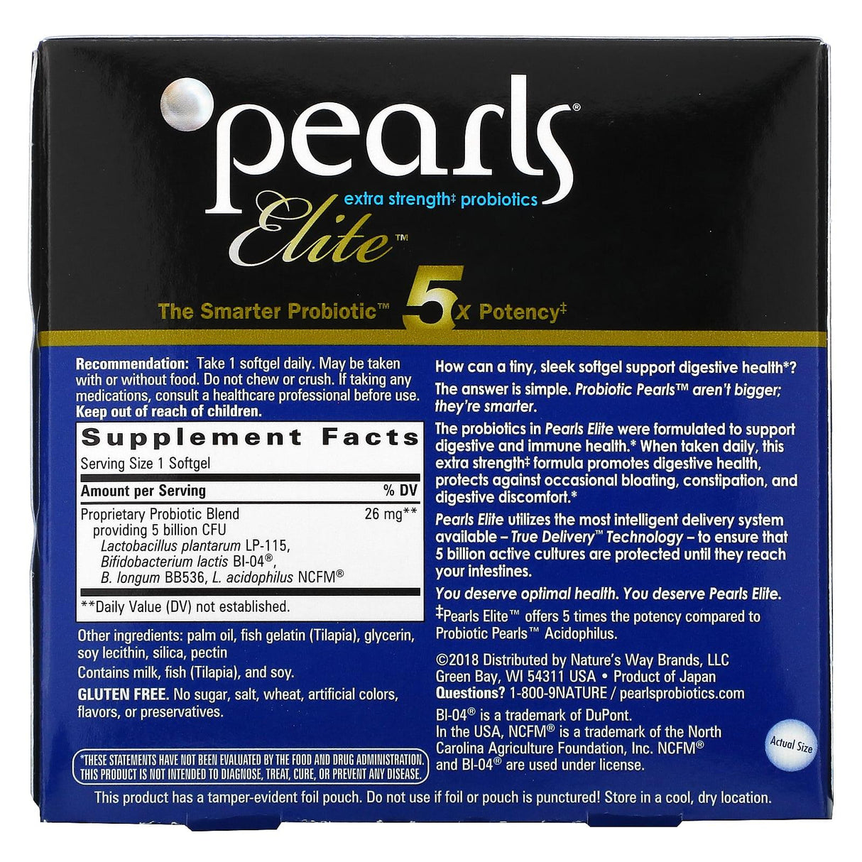 Nature's Way, Pearls Elite, Extra Strength Probiotics, 30 Once-Daily Softgels - Supply Center USA