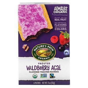 Nature's Path, Organic Toaster Pastries, Frosted Wildberry Acai, 6 Pastries, 52 g Each - Supply Center USA