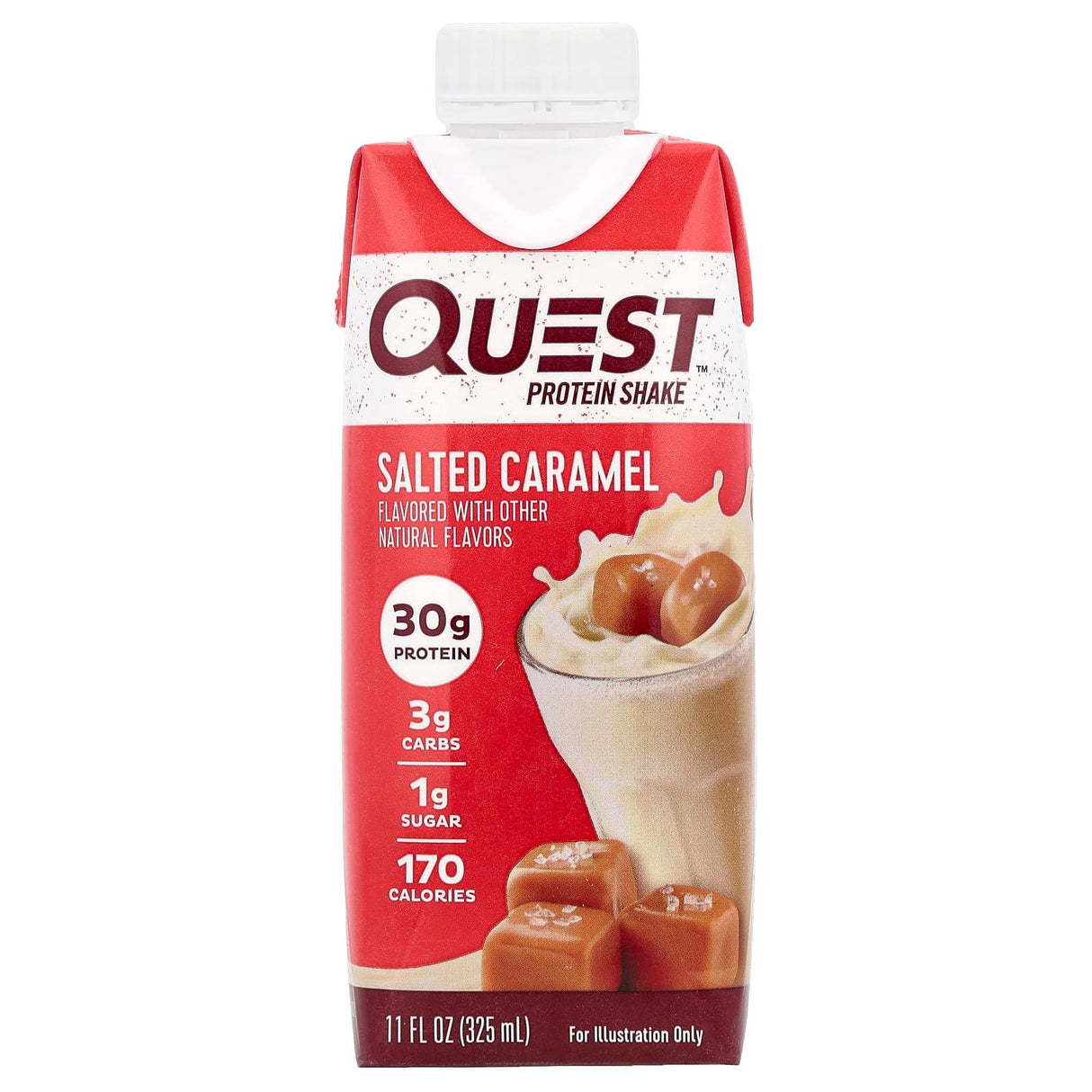 Quest Nutrition, Protein Shake, Salted Caramel, 4 Shakes, 11 fl oz (325 ml) Each - Supply Center USA