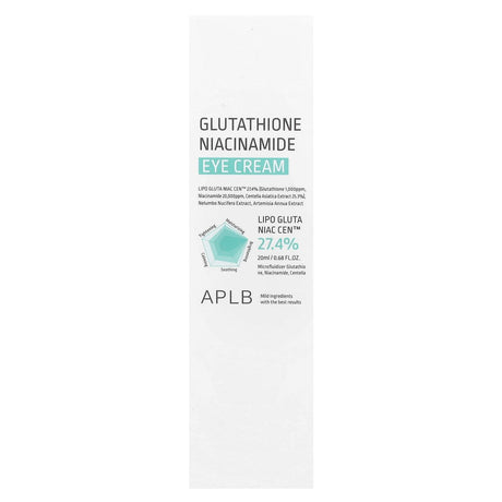 APLB, Glutathione Niacinamide, Eye Cream, 0.68 fl oz (20 ml) - Supply Center USA