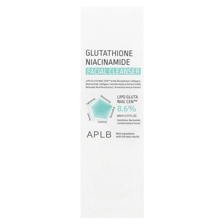 APLB, Glutathione Niacinamide, Facial Cleanser, 2.71 fl oz (80 ml) - Supply Center USA