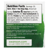 Swanson, 100% Organic Green Tea, 20 Tea Bags, 1.4 oz (40 g) - Supply Center USA