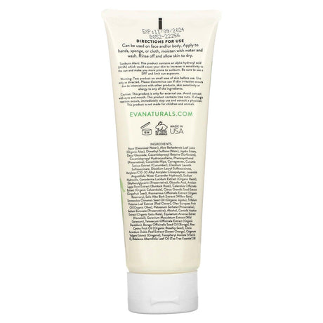 Eva Naturals, Glycolic Acid Facial Cleanser, 6 oz (117 ml) - Supply Center USA