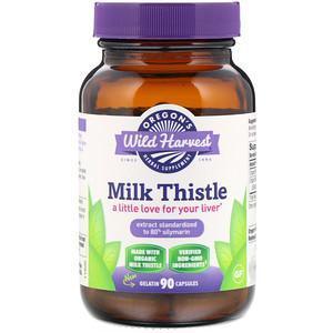 Oregon's Wild Harvest, Milk Thistle, 90 Gelatin Capsules - Supply Center USA