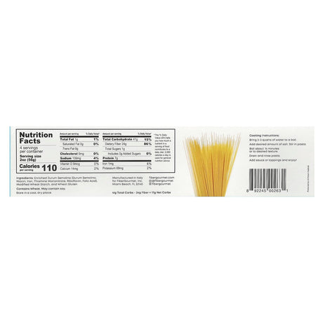 Fiber Gourmet, Light Spaghetti, 8 oz (227 g) - Supply Center USA