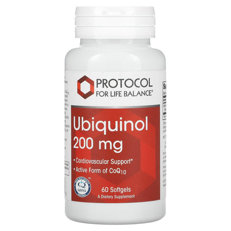 Protocol for Life Balance, Ubiquinol, 100 mg, 60 Softgels - Supply Center USA