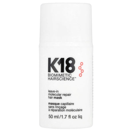 K18, Biomimetic HairScience™, Leave-In Molecular Repair Hair Mask, 1.7 fl oz (50 ml) - Supply Center USA