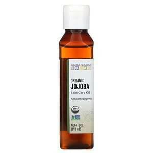 Aura Cacia, Organic Skin Care Oil, Jojoba, 4 fl oz (118 ml) - Supply Center USA