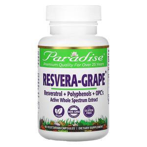 Paradise Herbs, Resvera-Grape, 60 Vegetarian Capsules - Supply Center USA