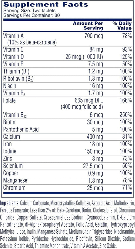 One a Day Women’S Petites Multivitamin,Supplement with Vitamin A, C, D, E and Zinc for Immune Health Support, B Vitamins, Biotin, Folate (As Folic Acid) & More,Tablet, 160 Count - Supply Center USA