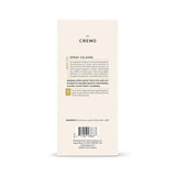 Cremo Italian Bergamot Cologne Spray, a Combination of Italian Bergamot, Neroli Blossom, and Fresh Vetiver, 3.4 Fl Oz