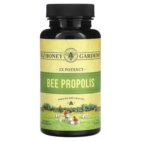 Honey Gardens, Bee Propolis, 2x Potency, 60 Capsules - Supply Center USA