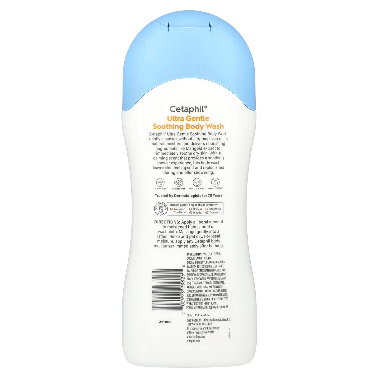 Cetaphil, Ultra Gentle, Soothing Body Wash, 16.9 fl oz (500 ml)