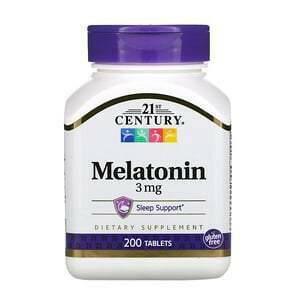 21st Century, Melatonin, 3 mg, 200 Tablets - Supply Center USA