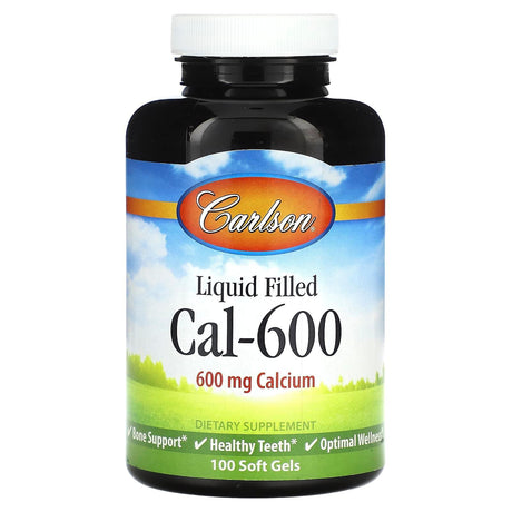 Carlson, Liquid Filled Cal-600, 600 mg, 100 + 30 Softgels - Supply Center USA