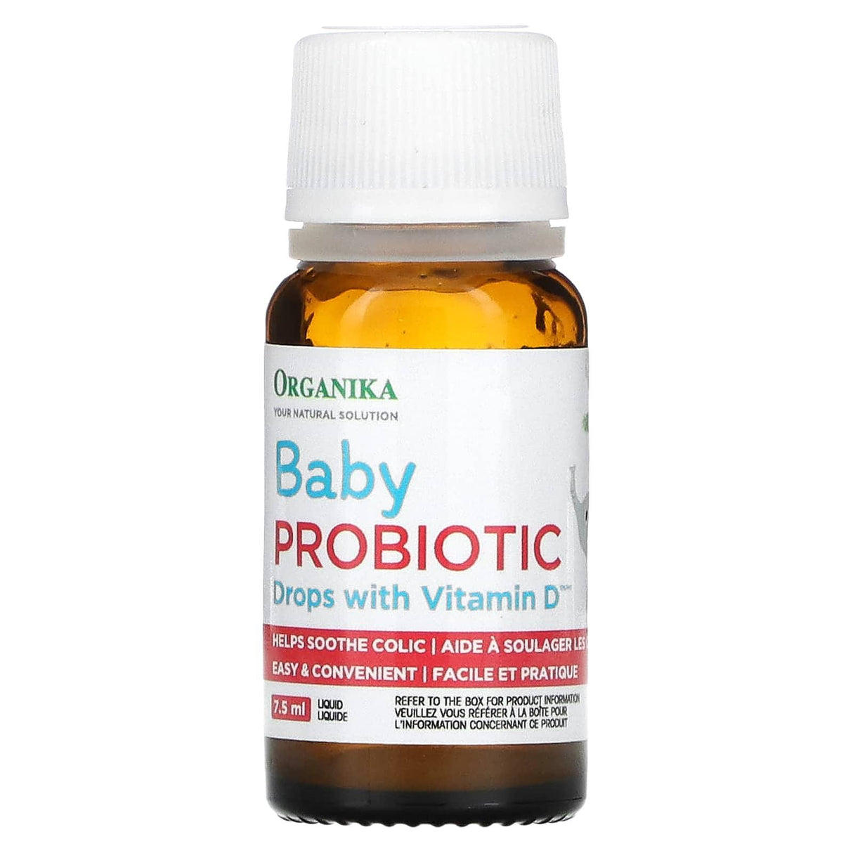 Organika, Baby Probiotic Drops with Vitamin D, 0-3 Years , 0.25 fl oz (7.5 ml) - Supply Center USA