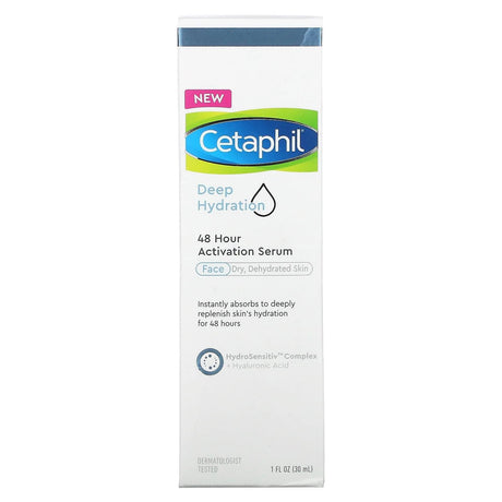 Cetaphil, Deep Hydration, 48 Hour Activation Serum, 1 fl oz (30 ml) - Supply Center USA