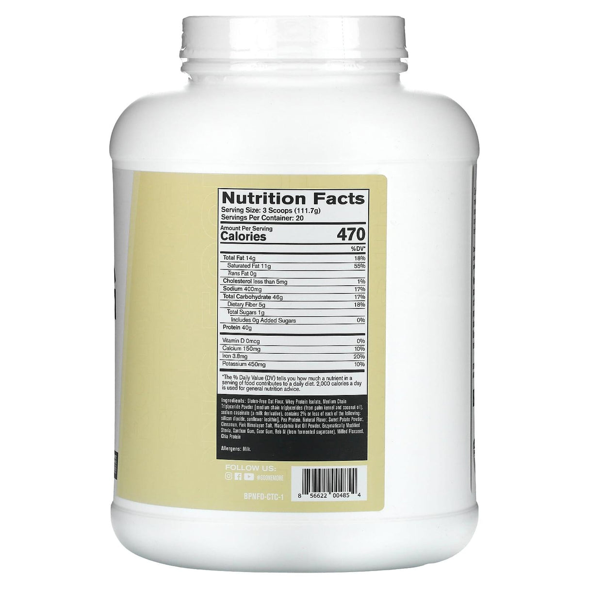 Bare Performance Nutrition, Strong Food, Cinnamon Roll, 4.9 lbs (2.2 kg) - Supply Center USA