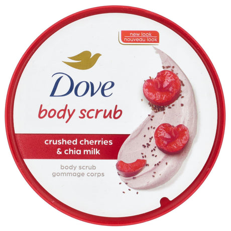 Dove, Body Scrub, Crushed Cherries & Chia Milk, 10.5 oz (298 g) - Supply Center USA