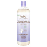 Babo Botanicals, Calming Shampoo, Bubble Bath & Wash, Lavender & Meadowsweet, 15 fl oz (450 ml) - Supply Center USA