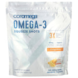 Coromega, Omega-3 Orange Squeeze, 90 Packets, 2.5 g Each