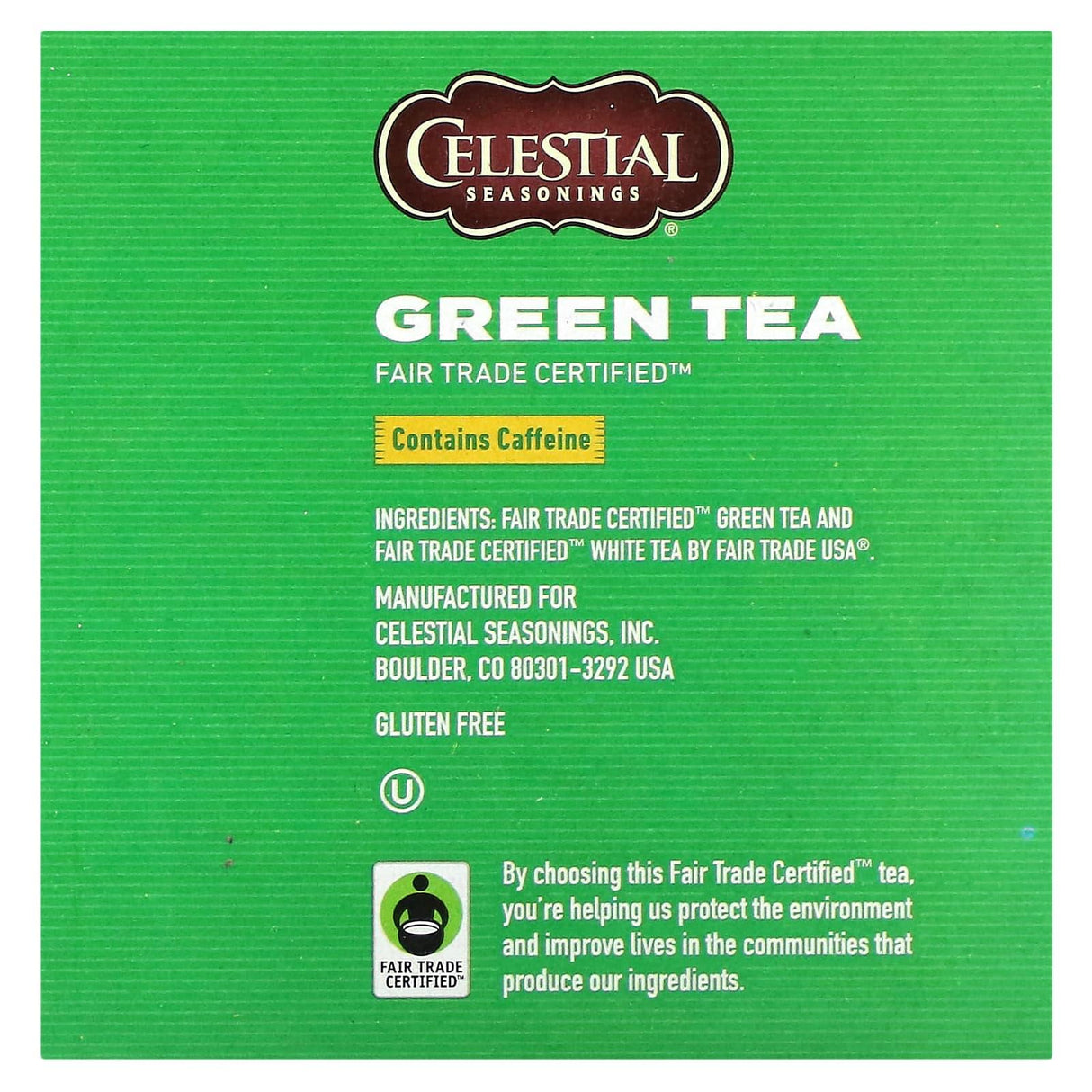 Celestial Seasonings, Green Tea, 12 K-Cup Pods, 0.1 oz (3.1 g) Each - Supply Center USA