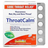 Boiron, ThroatCalm, Sore Throat Relief, 60 Quick-Dissolving Tablets - Supply Center USA