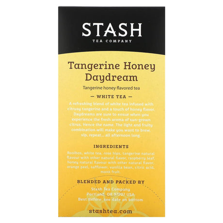 Stash Tea, White Tea, Tangerine Honey Daydream , 18 Tea Bags, 1.2 oz (35 g) - Supply Center USA