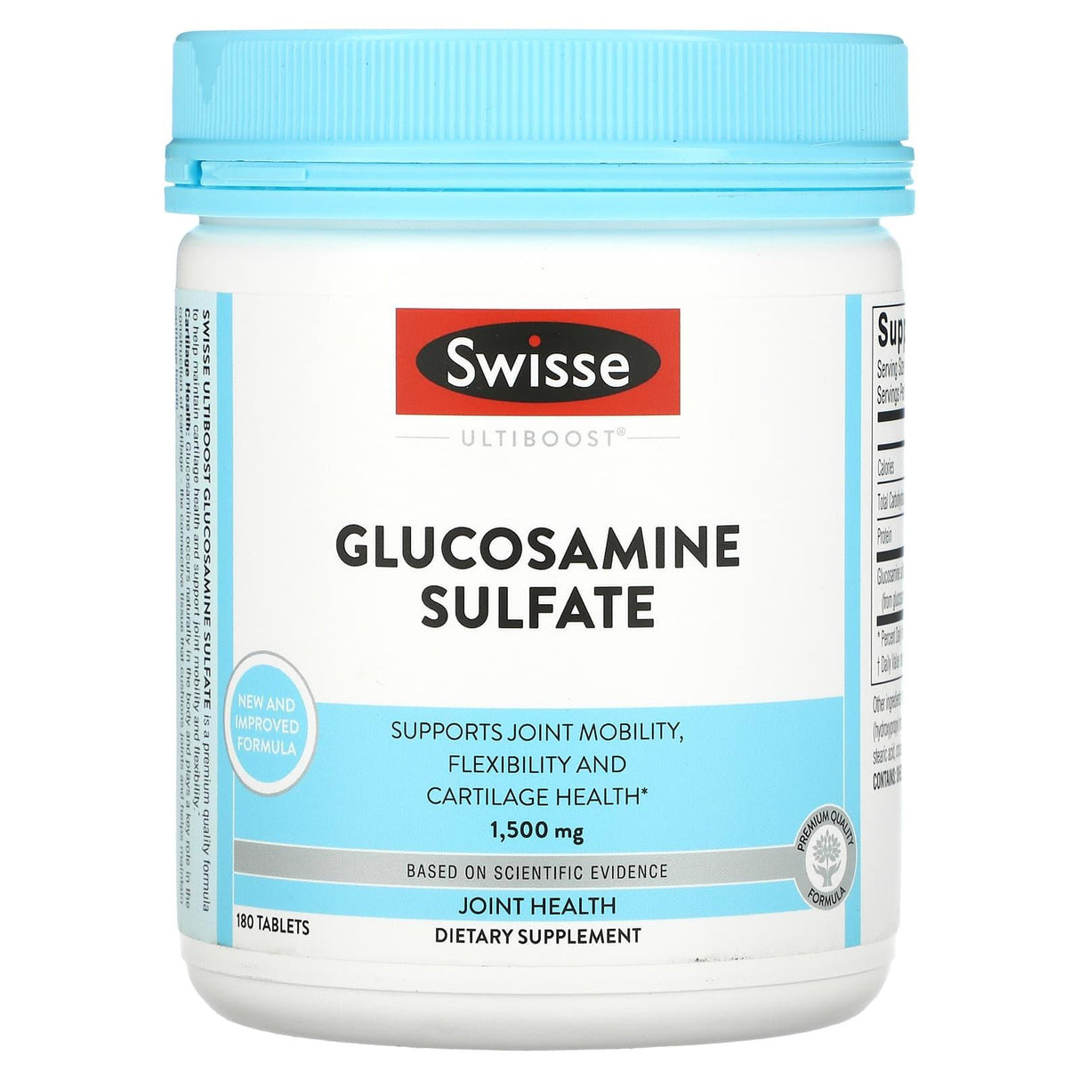 Swisse, Ultiboost, Glucosamine Sulfate, 1,500 mg, 180 Tablets - Supply Center USA