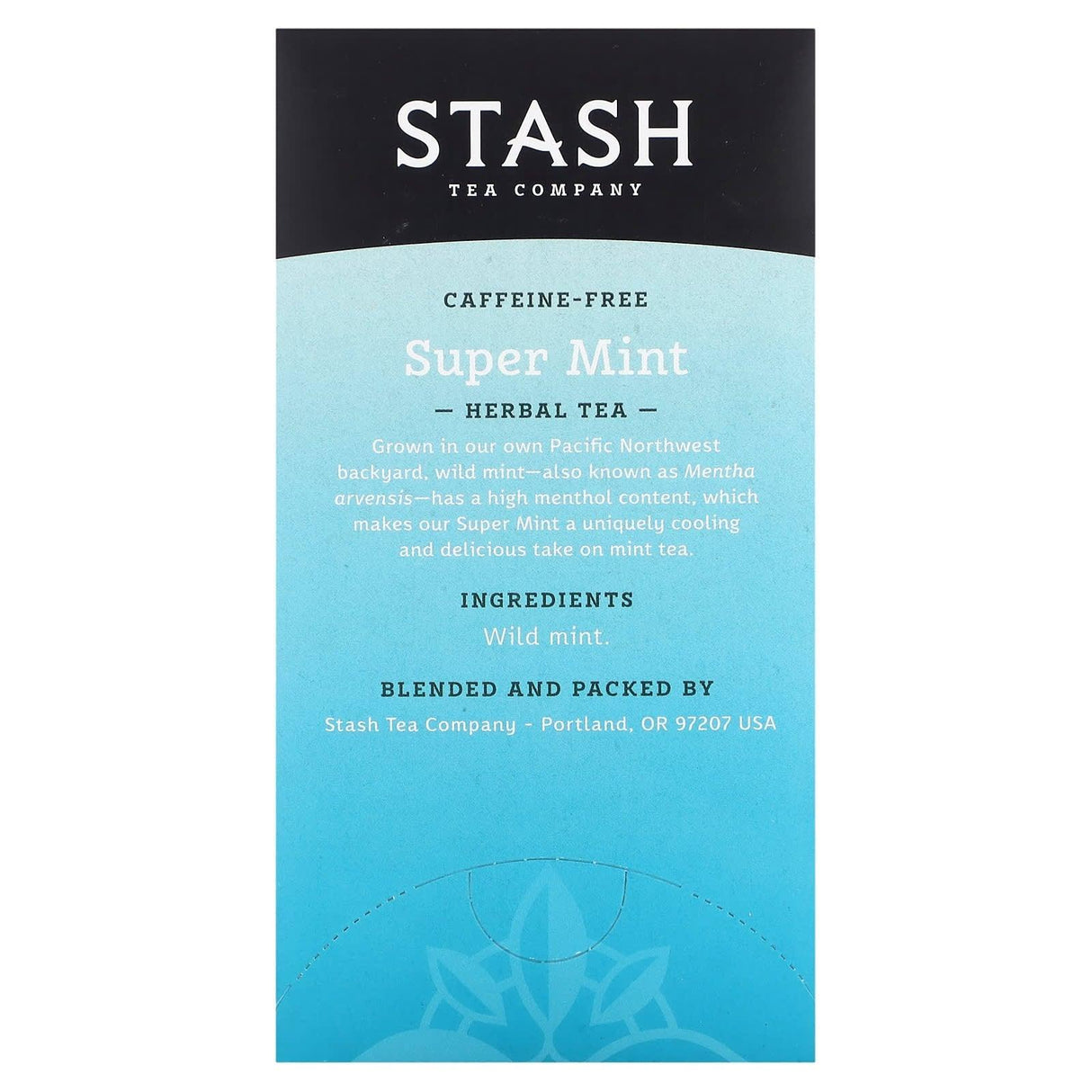 Stash Tea, Herbal Tea, Super Mint, Caffeine-Free, 18 Tea Bags, 0.6 oz (18 g) - Supply Center USA