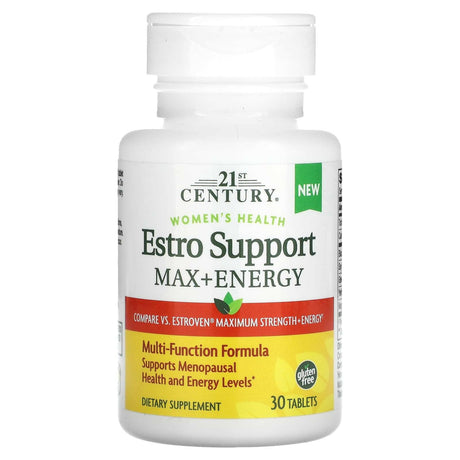 21st Century, Women's Health, Estro Support Max + Energy, 30 Tablets - Supply Center USA