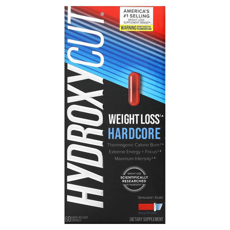 Hydroxycut, Weight Loss Hardcore, 60 Rapid Release Capsules - Supply Center USA