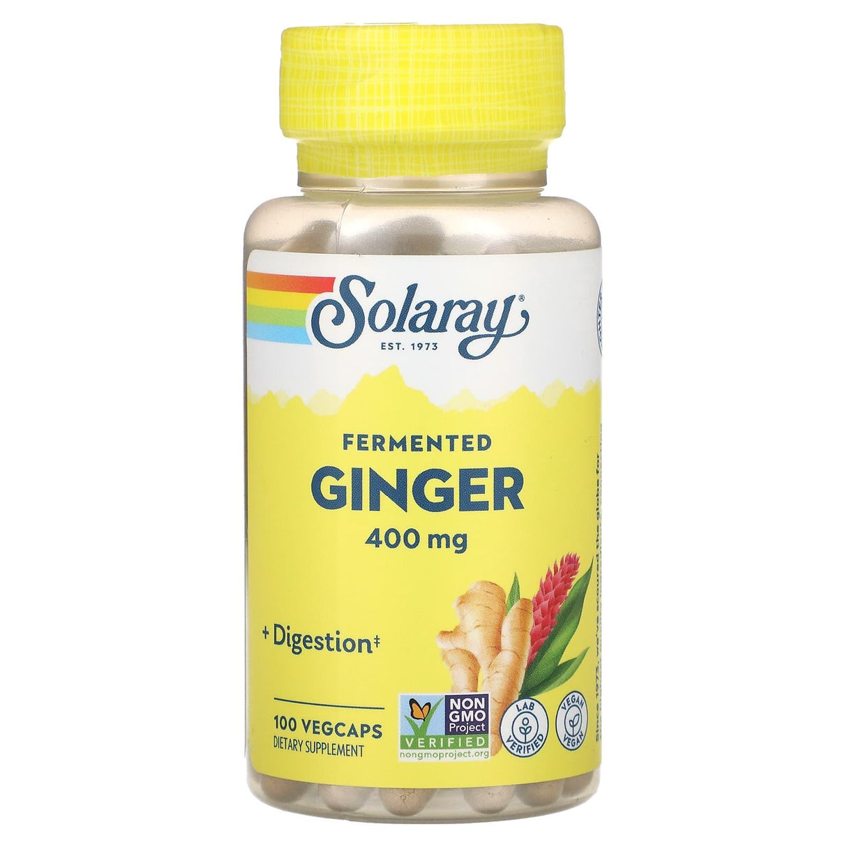 Solaray, Fermented Ginger, 400 mg, 100 VegCaps - Supply Center USA