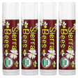 Sierra Bees, Organic Lip Balms, Black Cherry, 4 Pack, 0.15 oz (4.25 g) Each - Supply Center USA