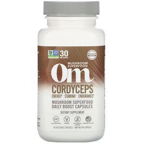 Om Mushrooms, Cordyceps, 667 mg, 90 Vegetarian Capsules - Supply Center USA