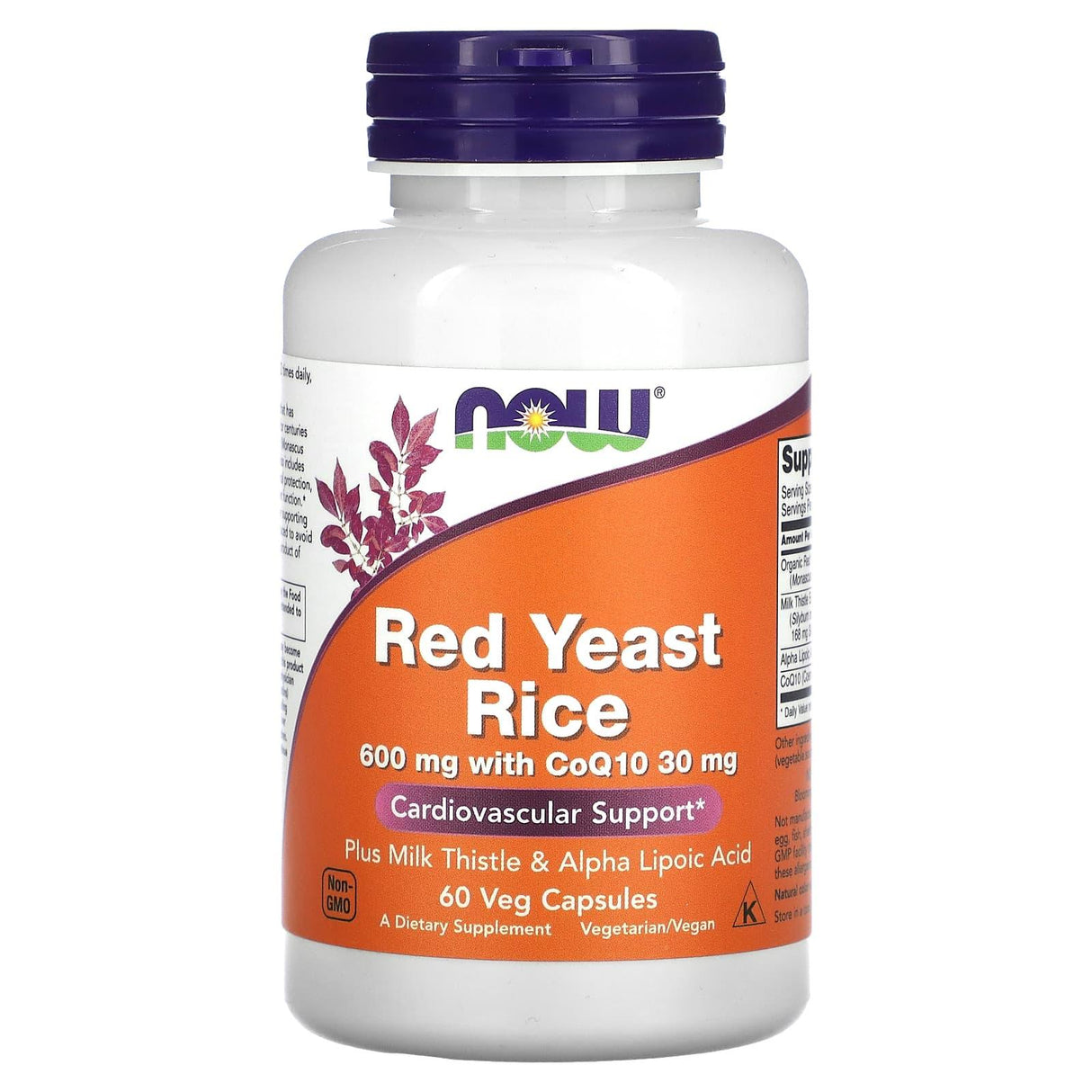 NOW Foods, Red Yeast Rice, 60 Veg Capsules - Supply Center USA